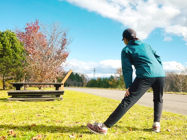 運動する50代